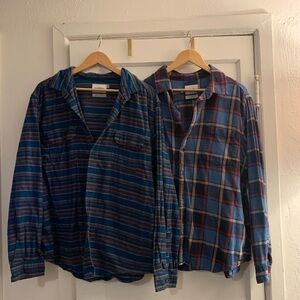 Bundle of 4 Goodfellow & Co Men's Shirts - Blue and Red